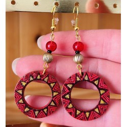 Boucles d'oreilles Flammes Tribales