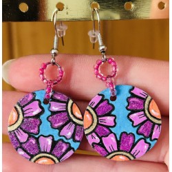 Boucles d'oreilles Fleurs Pop